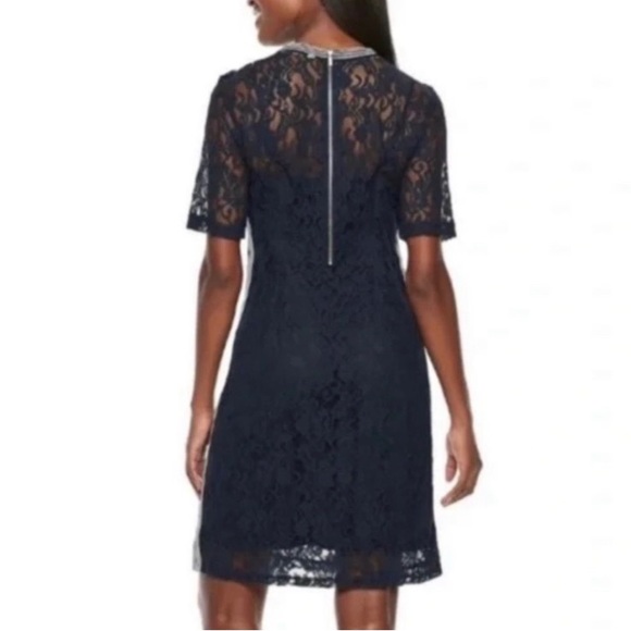 Hope and Harlow Navy lace dress size 8 - Picture 2 of 5